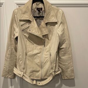 Danier Beige Leather Jacket for Women